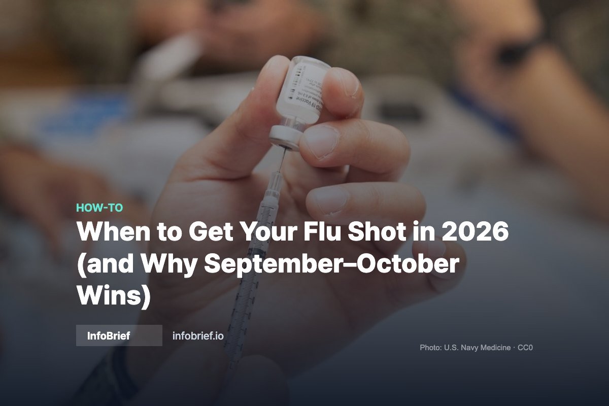 When to Get Your Flu Shot in 2026 (and Why September–October Wins)